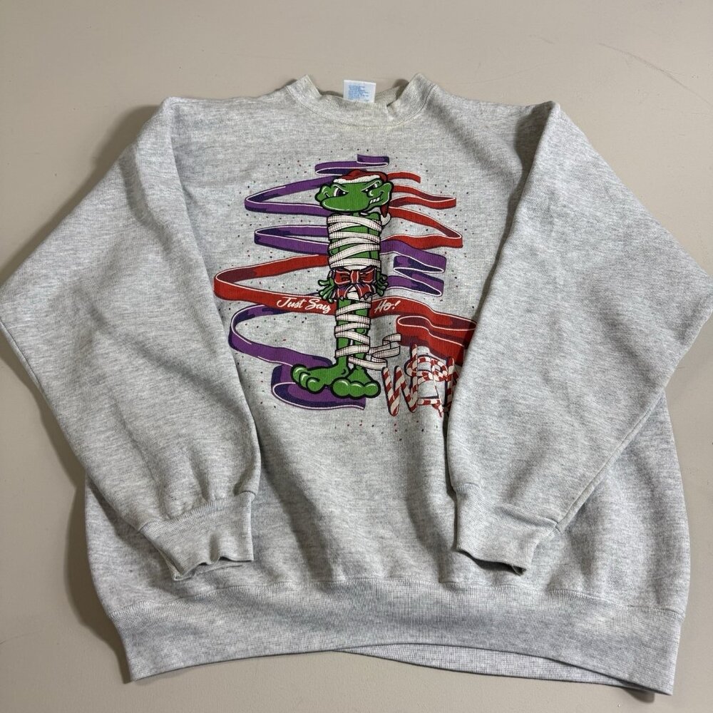 Vintage WEBN Cincinnati radio station Sweatshirt Tultex Men’s XL Christmas 90s